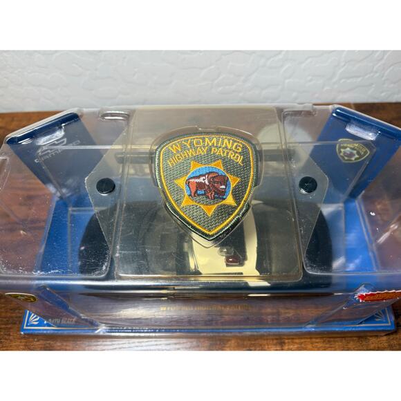 Code 3 Wyoming State Model Police Car Die Cast Model 1:24- Patch- New in Box - Picture 3 of 6